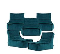 icon Dolce Large Beanbag Lounger Velvet Teal 5-Pack