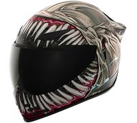 Icon Domain Grand Maw, full face helmet XXL Grey/Light Grey/Red