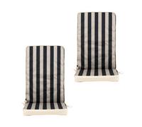 icon Double-Sided High Back Seat Pad 2X Black Deck Stripe