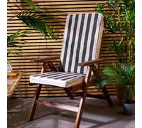 icon Double-Sided High Back Seat Pad Black Deck Stripe