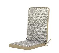 icon Double-Sided High Back Seat Pad, Olive Geometric Print ICON Olive
