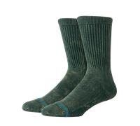 Icon Dyed Crew Socks in Pine