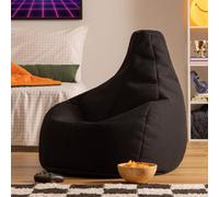 icon Gaming Performance Mesh Recliner Bean Bag in Black | Size: Medium ICON Black Medium