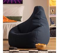 icon Gaming Performance Mesh Recliner Bean Bag in Navy | Size: Medium ICON Navy Medium