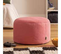 icon Gaming Performance Mesh Round Footstool Bean Bag in Pink | Size: Medium ICON Pink Medium
