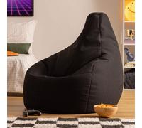 icon Gaming Performance Mesh XL Recliner Bean Bag in Black | Size: Extra Large ICON Black Extra Large
