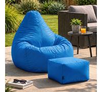 icon Recliner Indoor Outdoor Bean Bag & Pouffe Blue Bean Bag Chair