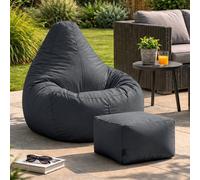icon Recliner Indoor Outdoor Bean Bag & Pouffe Slate Grey Bean Bag Chair