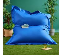 Icon Giant Indoor Outdoor Bean Bag Floor Cushion Blue