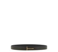 TOM FORD Hammered Leather Reversible Belt - Size: 100 - male