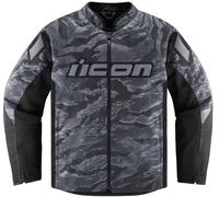 Icon Hooligan Tigersblood perforated Motocycle Textile Jacket, grey, size 2XL for Men