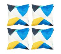 icon Indoor And Outdoor Abstract Leaf Waterproof Filled Cushion 4X Yellow Double Sided Print
