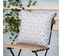 Icon Indoor And Outdoor Art Deco Waterproof Filled Cushion Light Grey