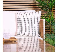 icon Indoor & Outdoor Abstract Striped Print Waterproof Cushion, Kyoto Fabric | Size: 43 cm x 43 cm ICON Multicolor 43 cm x 43 cm