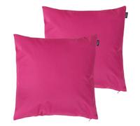 icon Indoor Outdoor Cushion Set of 2 Slate Grey Water Resistant Cushions in Pink | Size: 43 cm x 43 cm ICON Pink 43 cm x 43 cm