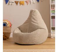 Icon Kids Dalton Corduroy Bean Bag Chair Natural Beige Childrens Bean Bags