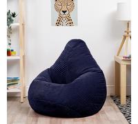 icon Kids Bean Bag Recliner, Dalton, Corduroy in Navy ICON Navy