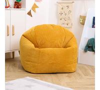 icon Kids Corduroy Beanbag Recliner in Yellow ICON Yellow