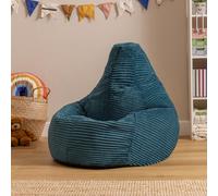 icon Kids Bean Bag Recliner, Dalton, Corduroy in Teal ICON Teal