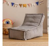icon Kids Dolce Jumbo Cord Lounger Bean Bag in Light Grey | Size: Medium ICON Light Grey Medium