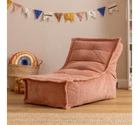 Icon Kids Dolce Scandi Jumbo Cord Lounger Bean Bag, Dawn Pink