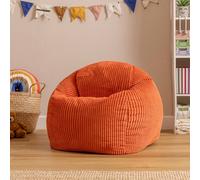 icon Kids High Rest Beanbag Recliner in Corduroy in Terracotta | Size: Medium ICON Terracotta Medium