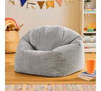 Icon Kids Kingston Corduroy Classic Bean Bag, Grey