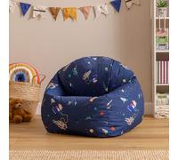 Kids Printed Bean Bag Childrens Bedroom Chair Filled Beanbag High Rest