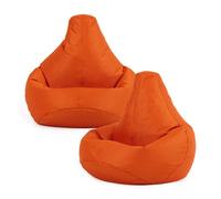 icon Kids Recliner Beanbag, Indoor & Outdoor, Purple (2-Pack) in Burnt Orange ICON Burnt Orange