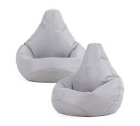 icon Kids Recliner Beanbag, Indoor & Outdoor, Purple (2-Pack) in Grey ICON Grey