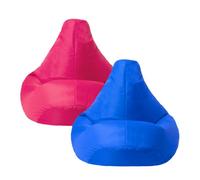 icon Kids Recliner Beanbag Indoor And Outdoor Pink & Blue Set Of 2