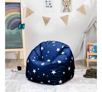 icon Kids Starry Skies Bean Bag Chair Grey Childrens Bean Bags in Navy ICON Navy