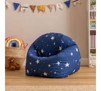 Icon Kids Starry Skies Bean Bag Chair Navy Blue Childrens Bean Bags