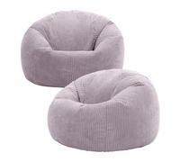 icon Kingston Classic Beanbag, Corduroy 2 Pack in Purple ICON Purple