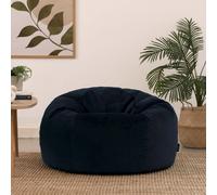 icon Kingston Classic Velvet Bean Bag Chair Ochre Yellow Bean Bags in Dark Blue ICON Dark Blue