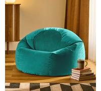 Icon Kingston Classic Velvet Bean Bag, Teal