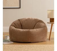 Icon Kingston Corduroy Classic Bean Bag, Mocha Brown