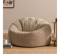 icon Kingston XL Jumbo Cord Classic Dome Bean Bag in Stone | Size: Extra Large ICON Stone Extra Large
