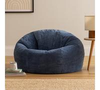 Icon Kingston Jumbo Cord Classic Dome Bean Bag, Denim Blue