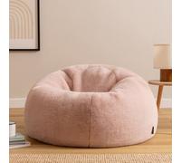 Icon Kingston Rabbit Faux Fur Classic Dome Bean Bag, Rose Pink