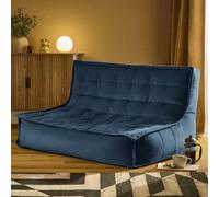Icon Kota Matt Velvet Sofa, Ink Navy