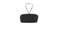 Icon Leather Trimmed Top - female - Dsquared2 - Sleeveless Tops - Black - M - Tops M