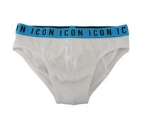 Icon Logo Cotton Stretch Brief - male - Dsquared2 - Underpants - White - M - Underwear M