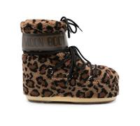 Icon Low Fleece Leopard - female - Moon Boot - Winter Boots - Multicolor - 6 UK - Shoes 6 UK