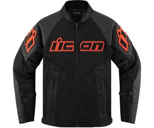 Icon Mesh AF CE Leather Motorcycle Motorbike Jacket - Slayer