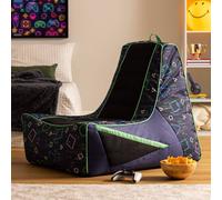 icon Meta Gaming Childrens Bean Bag Recliner in Blue | Size: Small ICON Blue Small