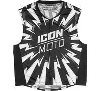 Icon Mil-Spec 3 Hi-Vis Vest, black-white, size S M for Men