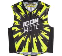 Icon Mil-Spec 3 Hi-Vis Vest, black-yellow, size S M for Men