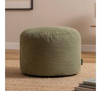 icon Milano Beanbag Footstool Corduroy Sage Green