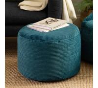 icon Milano Beanbag Footstool Corduroy Teal
